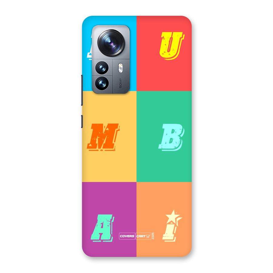 Mumbai Alphabets Back Case for Xiaomi 12 Pro