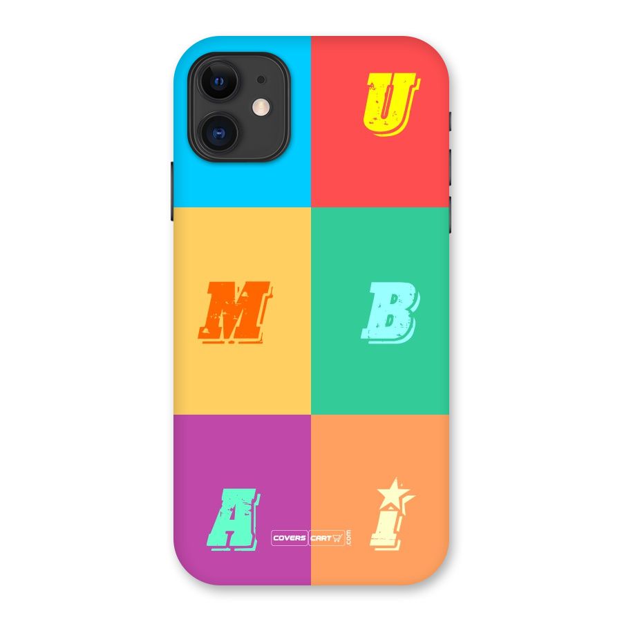 Mumbai Alphabets Back Case for iPhone 11
