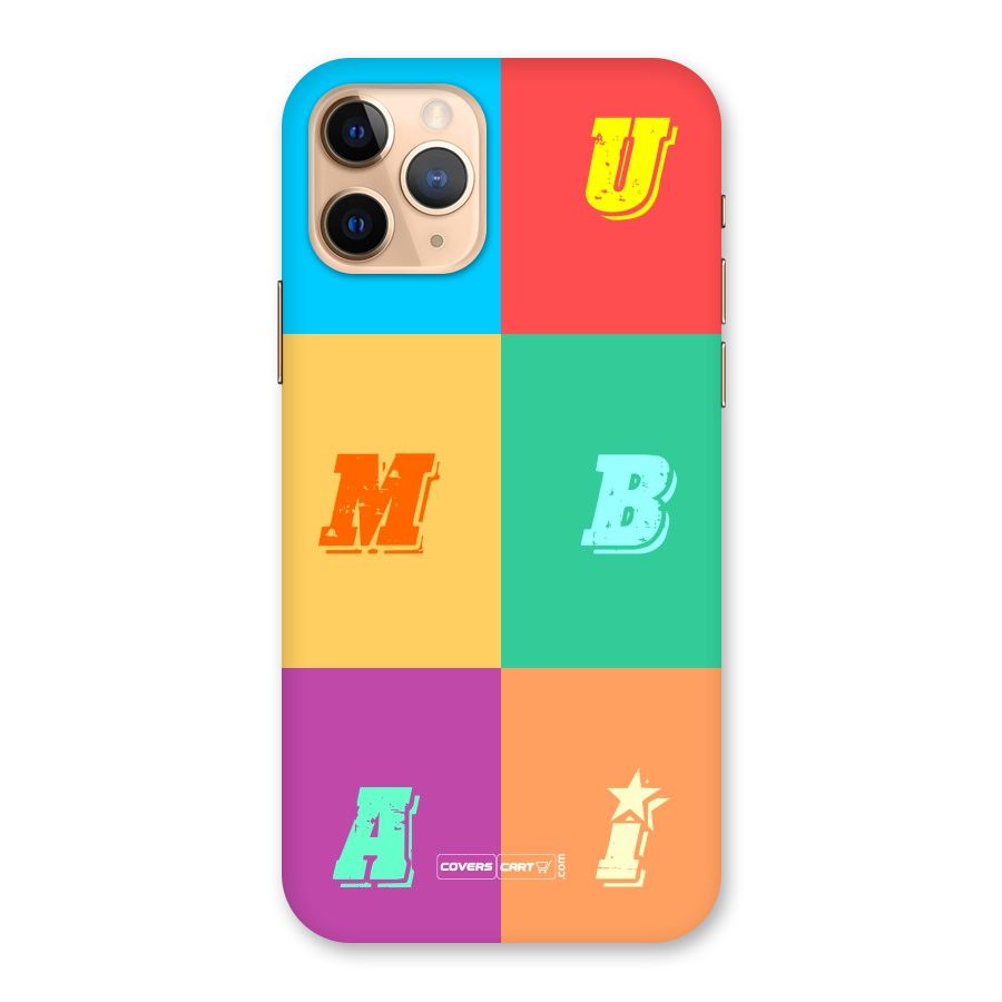 Mumbai Alphabets Back Case for iPhone 11 Pro