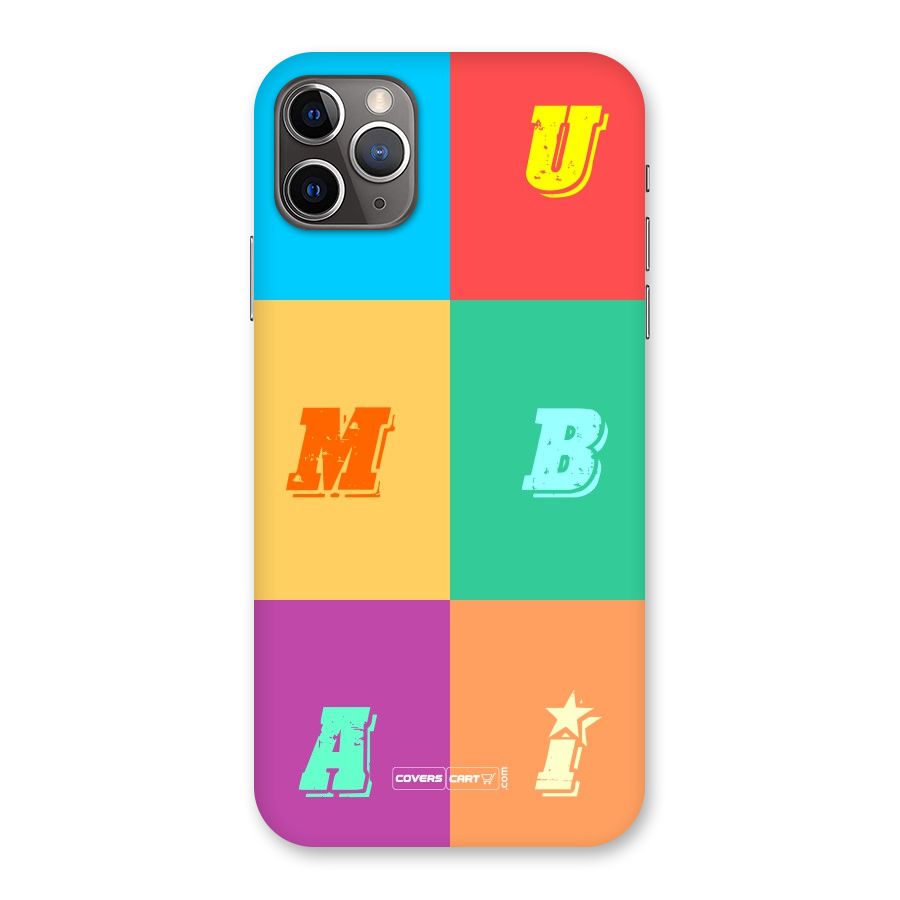 Mumbai Alphabets Back Case for iPhone 11 Pro Max