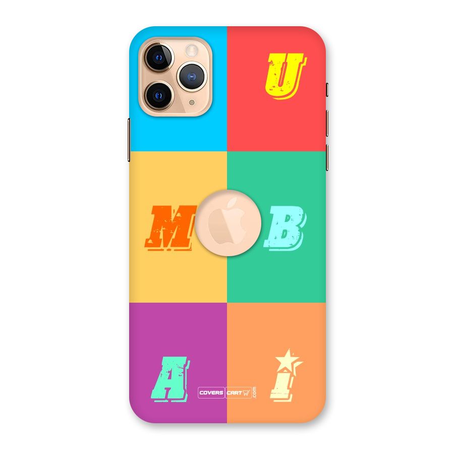 Mumbai Alphabets Back Case for iPhone 11 Pro Max Logo Cut
