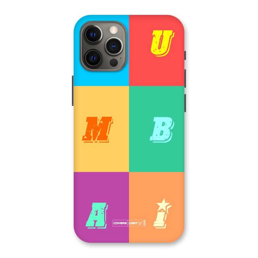 Mumbai Alphabets Back Case for iPhone 12 Pro Max