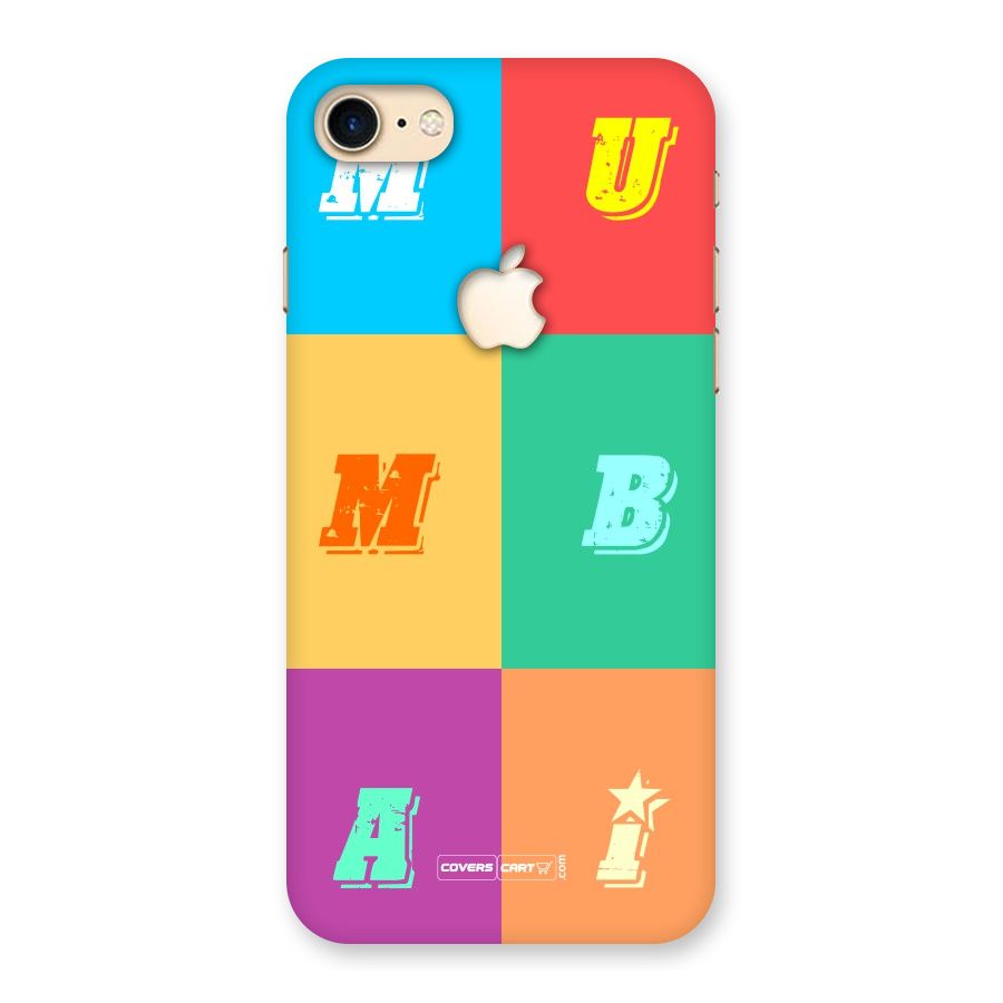 Mumbai Alphabets Back Case for iPhone 7 Apple Cut