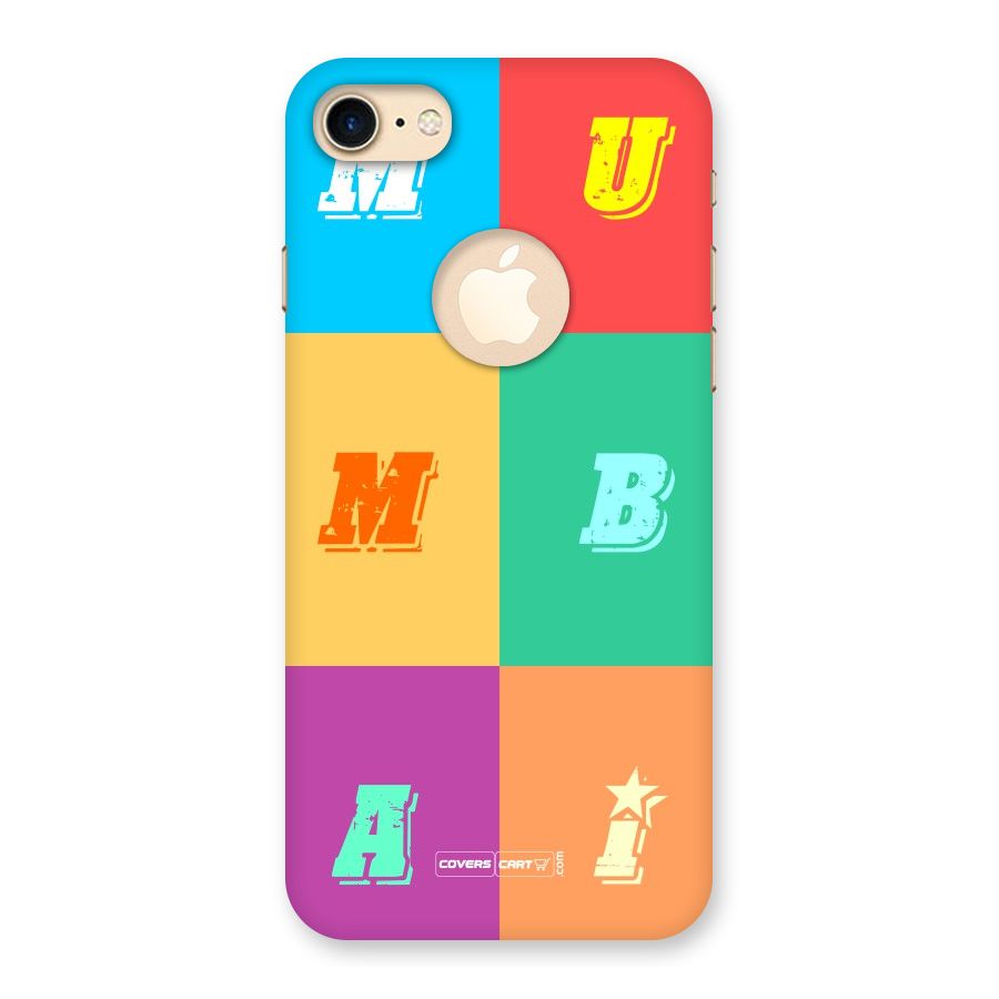 Mumbai Alphabets Back Case for iPhone 7 Logo Cut