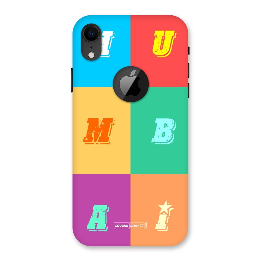 Mumbai Alphabets Back Case for iPhone XR Logo Cut