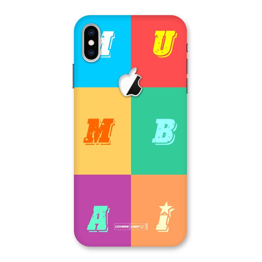 Mumbai Alphabets Back Case for iPhone XS Max Apple Cut