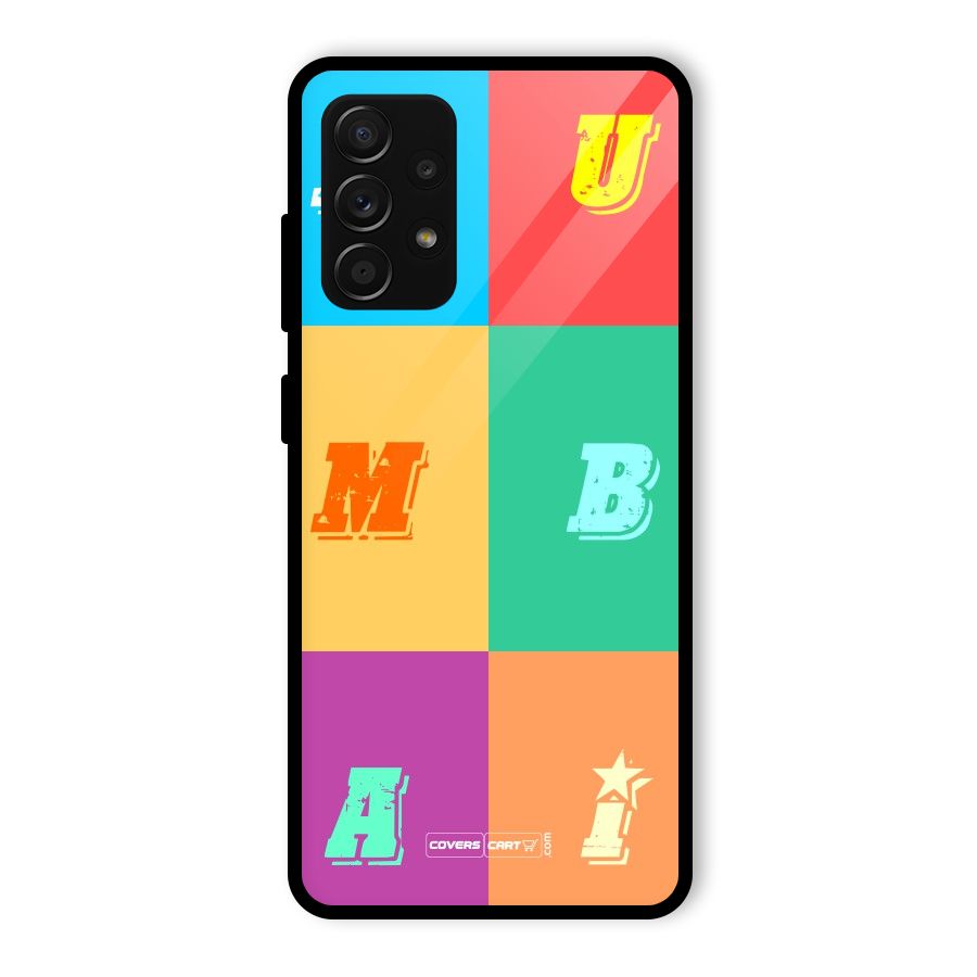 Mumbai Alphabets Glass Back Case for Galaxy A53 5G