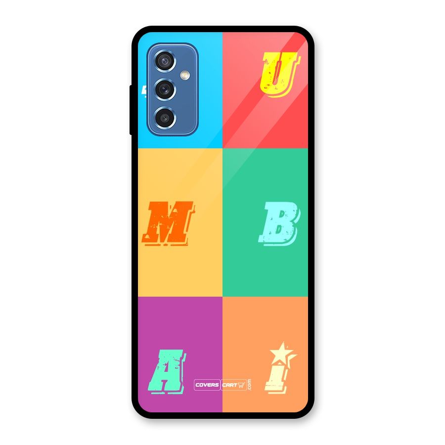 Mumbai Alphabets Glass Back Case for Galaxy M52 5G