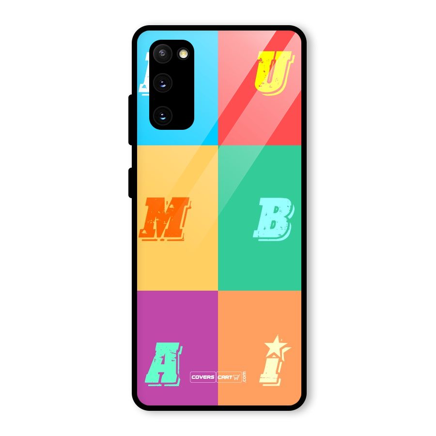 Mumbai Alphabets Glass Back Case for Galaxy S20 FE 5G