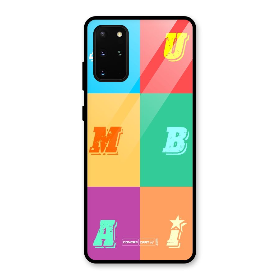 Mumbai Alphabets Glass Back Case for Galaxy S20 Plus