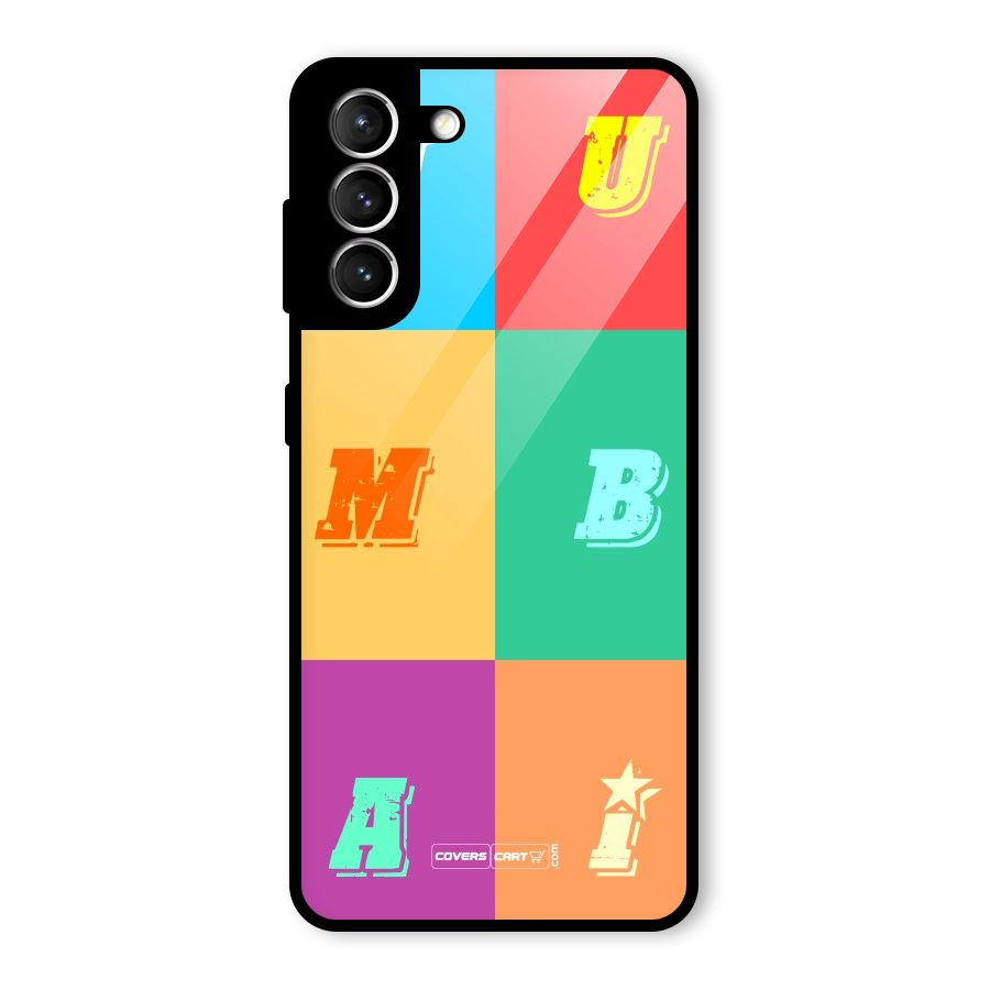 Mumbai Alphabets Glass Back Case for Galaxy S21 5G
