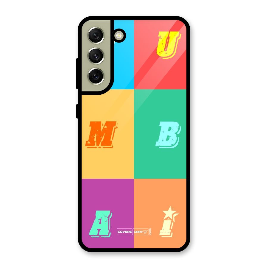 Mumbai Alphabets Glass Back Case for Galaxy S21 FE 5G