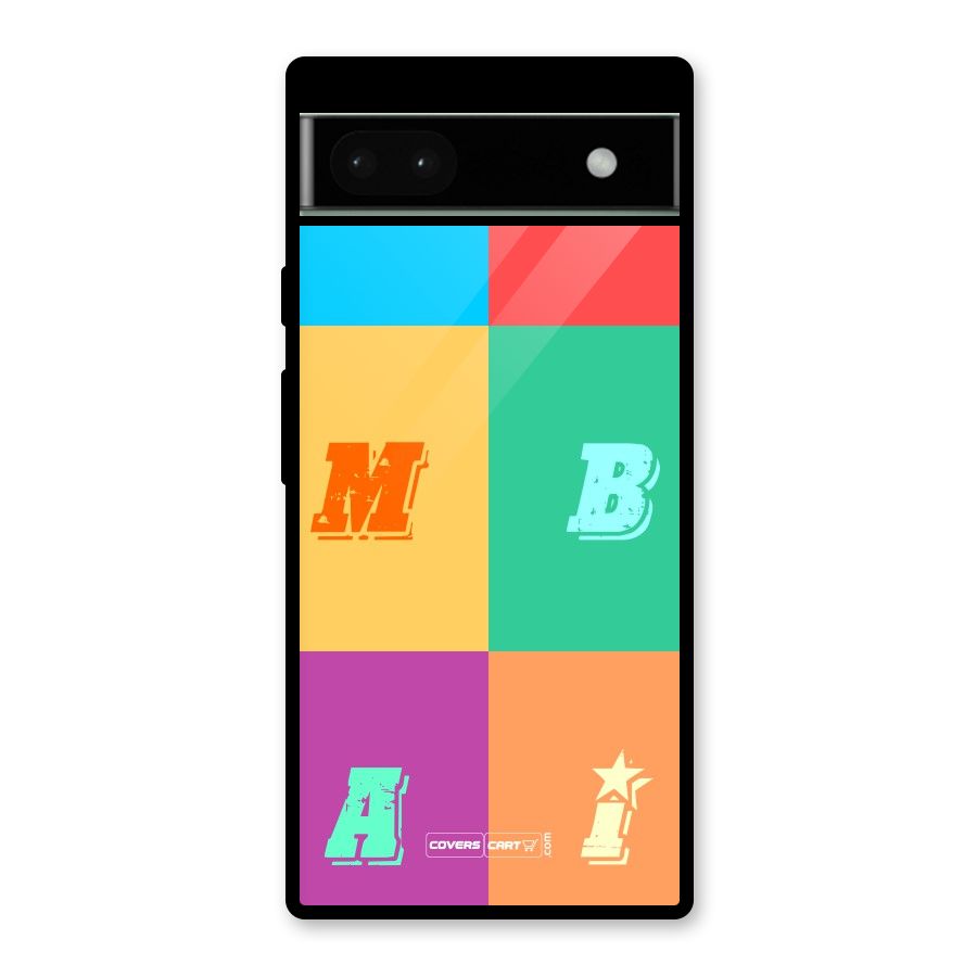 Mumbai Alphabets Glass Back Case for Google Pixel 6a