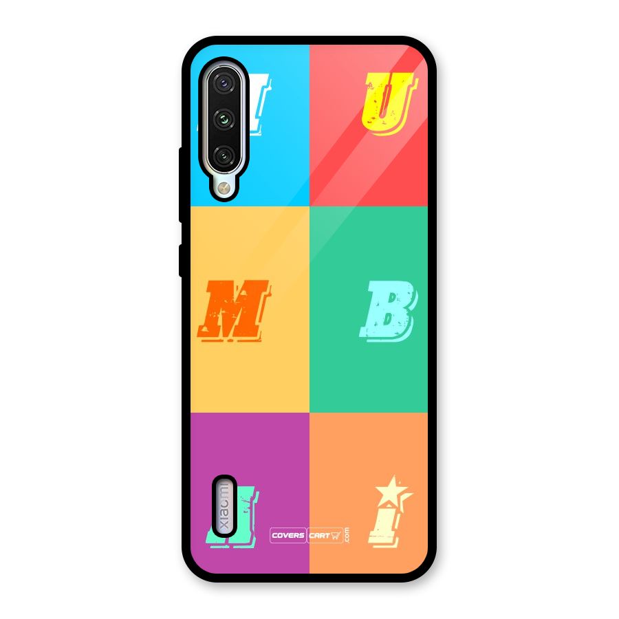Mumbai Alphabets Glass Back Case for Mi A3