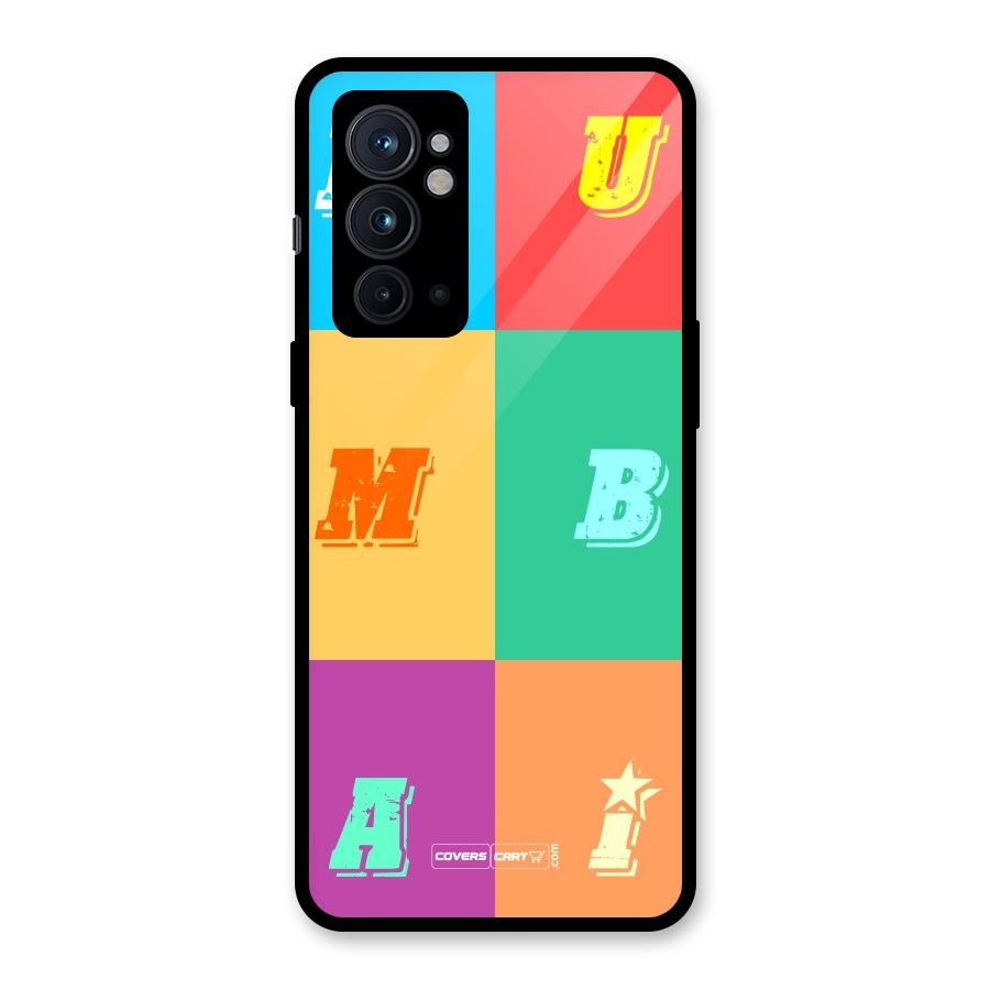 Mumbai Alphabets Glass Back Case for OnePlus 9RT 5G