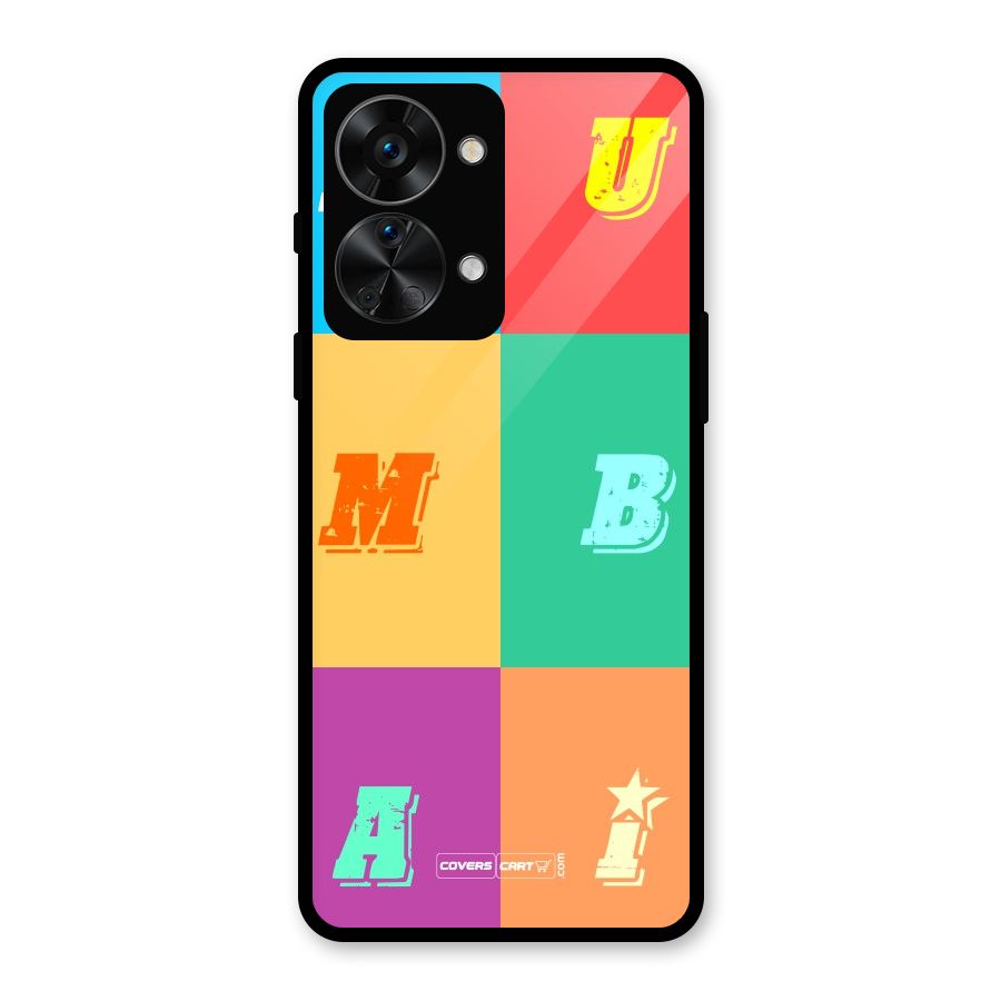 Mumbai Alphabets Glass Back Case for OnePlus Nord 2T