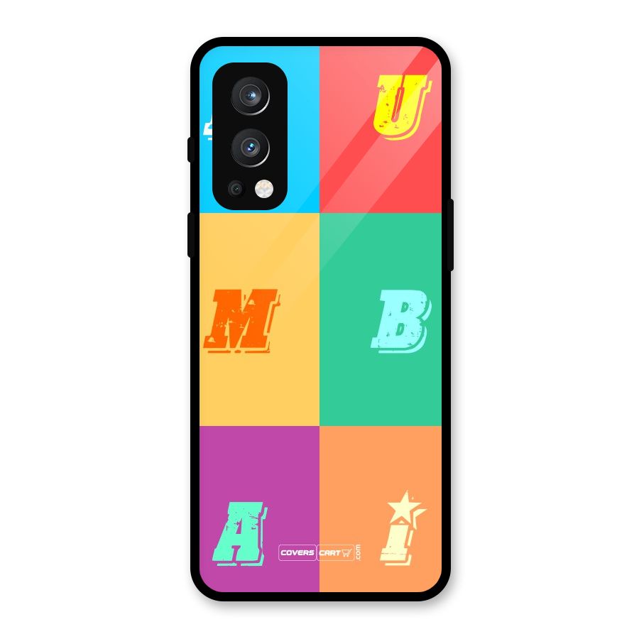 Mumbai Alphabets Glass Back Case for OnePlus Nord 2 5G