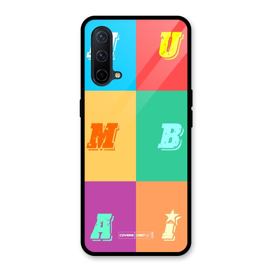 Mumbai Alphabets Glass Back Case for OnePlus Nord CE 5G