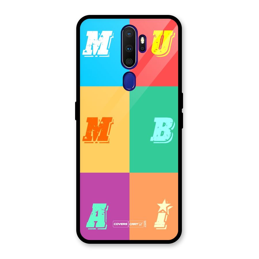 Mumbai Alphabets Glass Back Case for Oppo A9 (2020)