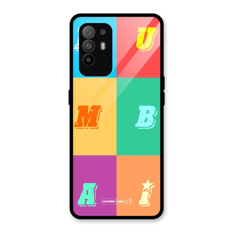 Mumbai Alphabets Glass Back Case for Oppo F19 Pro Plus 5G