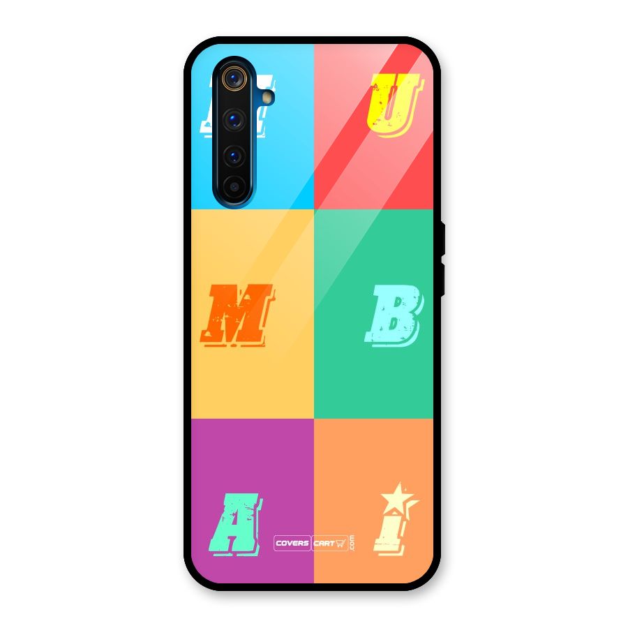 Mumbai Alphabets Glass Back Case for Realme 6 Pro