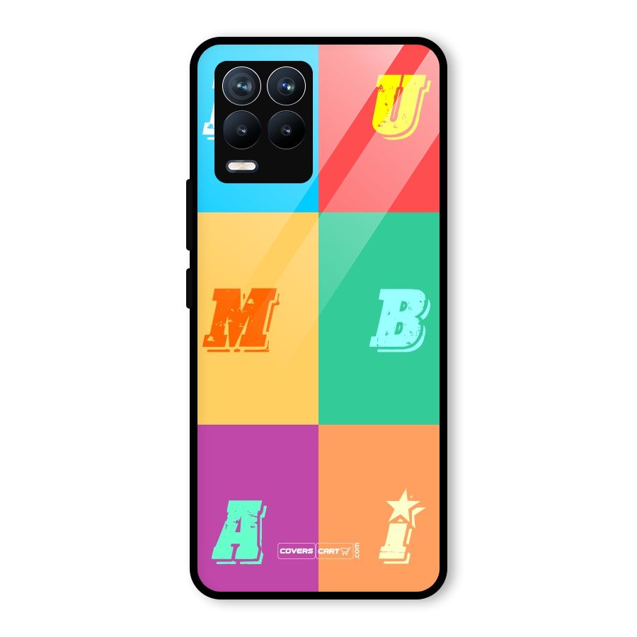 Mumbai Alphabets Glass Back Case for Realme 8