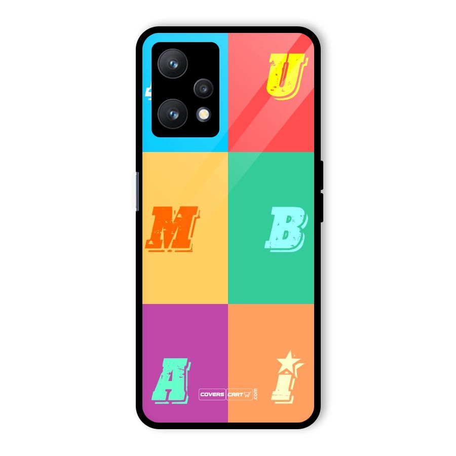 Mumbai Alphabets Glass Back Case for Realme 9 Pro 5G