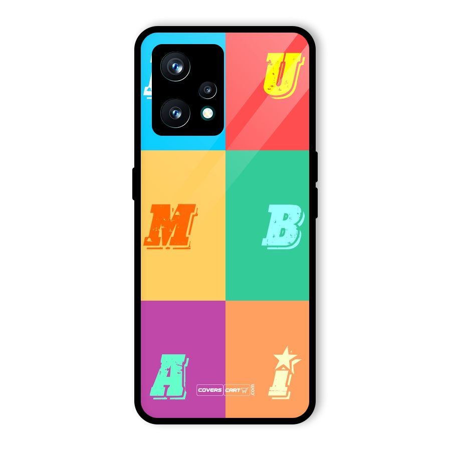 Mumbai Alphabets Glass Back Case for Realme 9 Pro Plus 5G