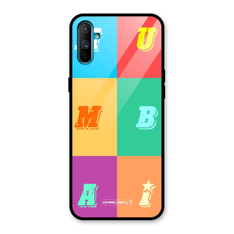 Mumbai Alphabets Glass Back Case for Realme C3