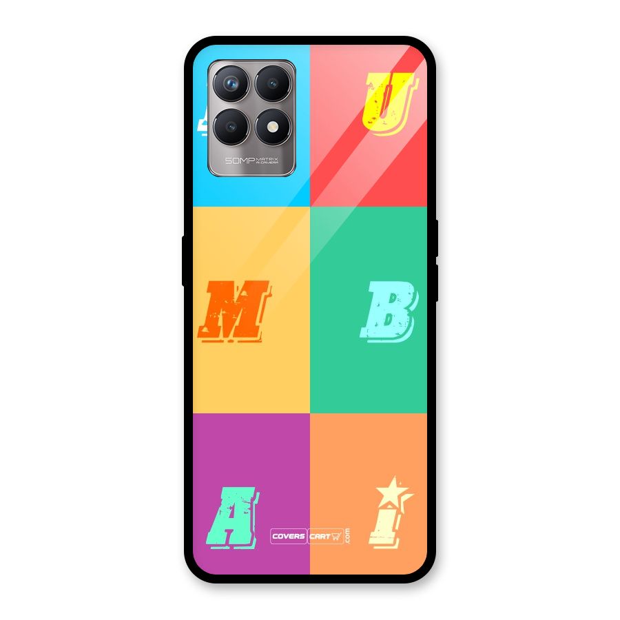 Mumbai Alphabets Glass Back Case for Realme Narzo 50