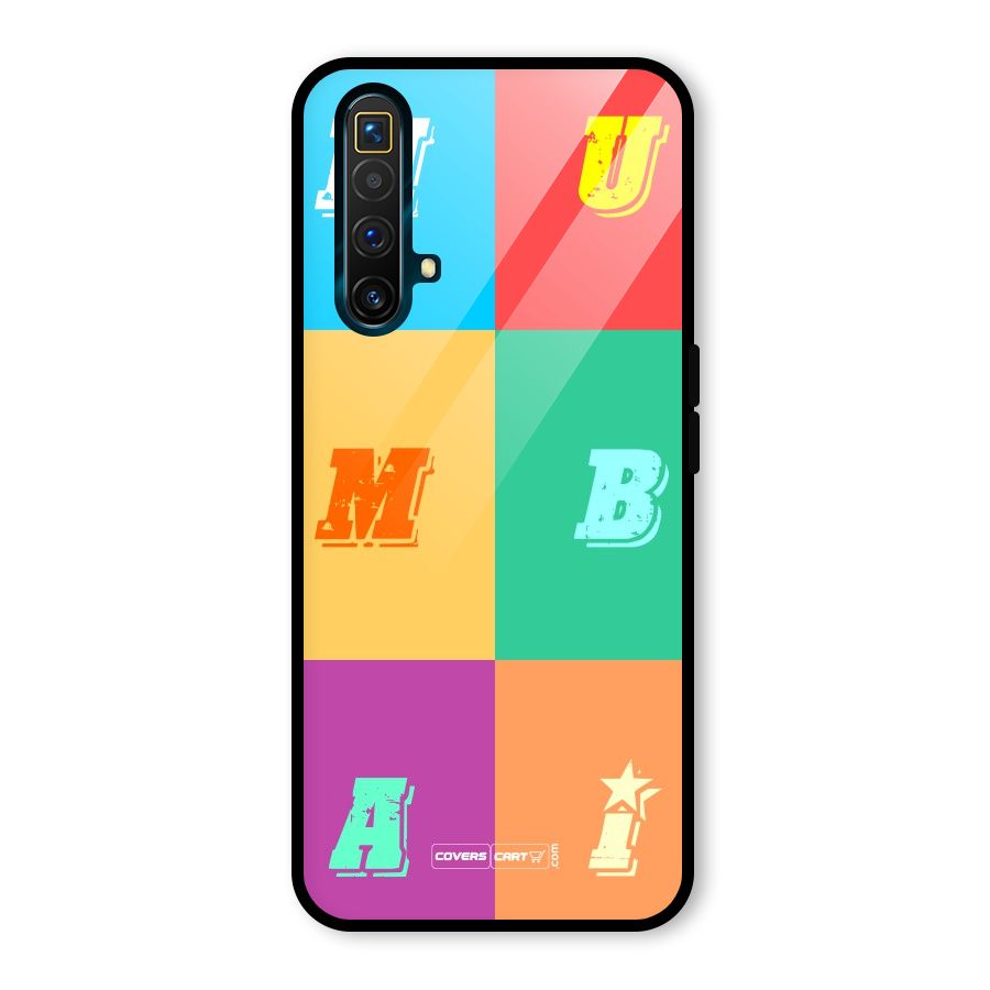 Mumbai Alphabets Glass Back Case for Realme X3