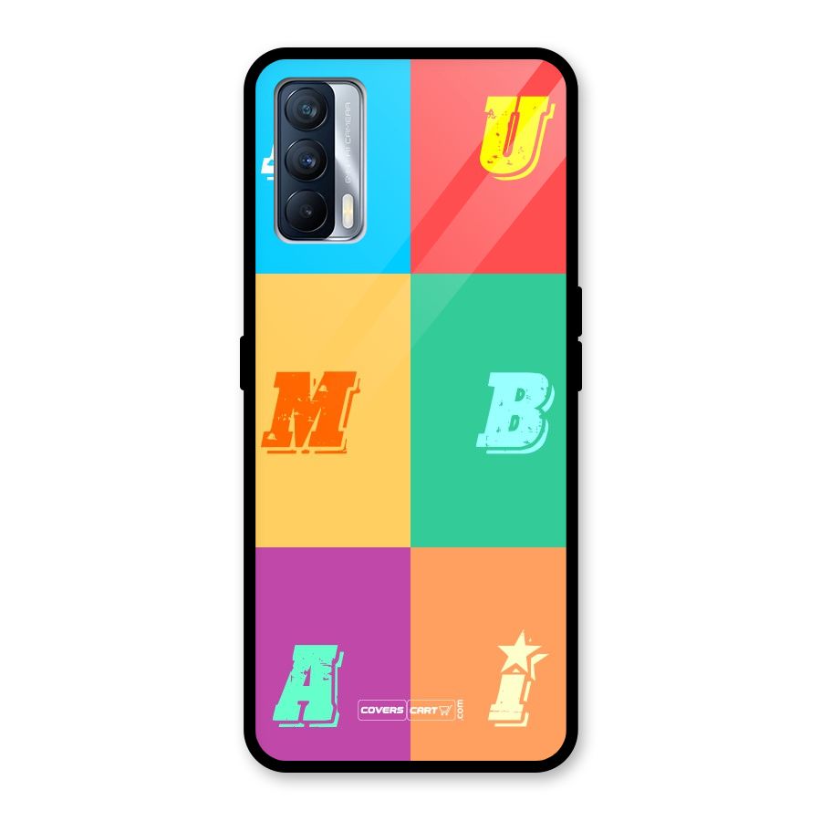 Mumbai Alphabets Glass Back Case for Realme X7