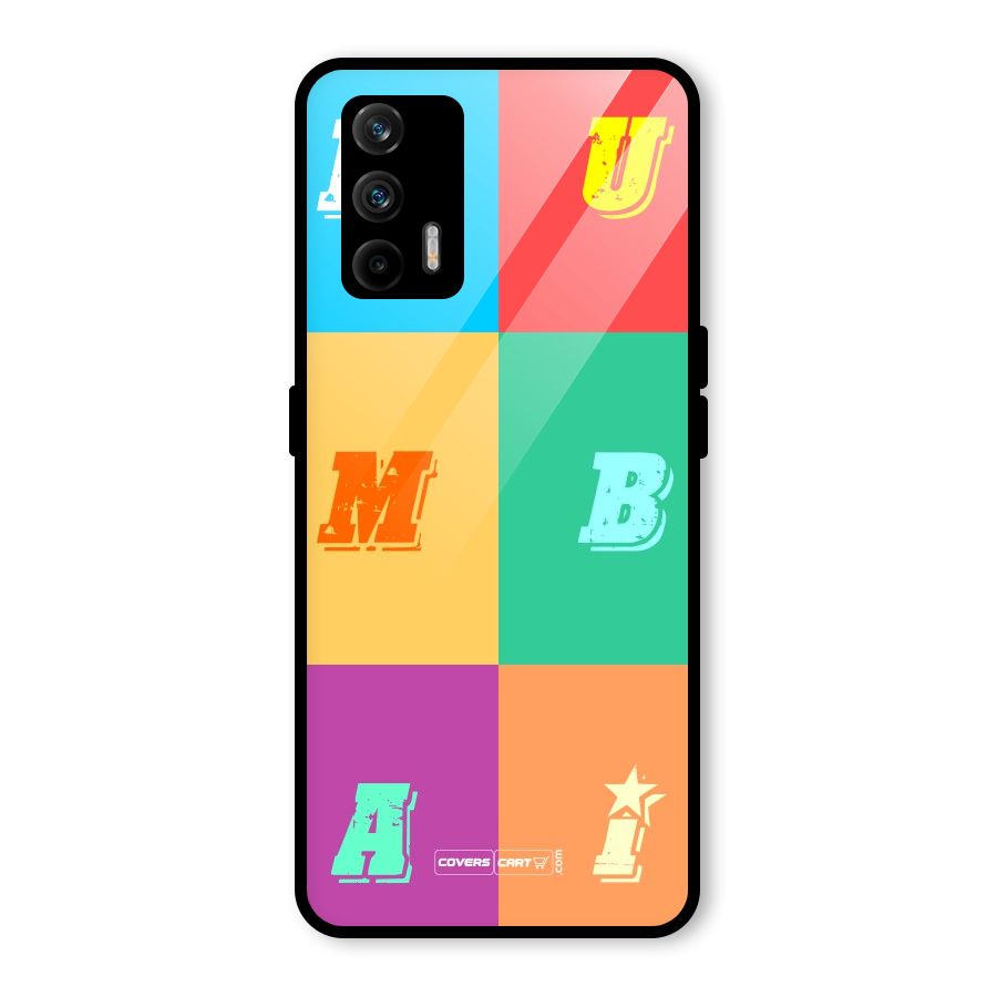 Mumbai Alphabets Glass Back Case for Realme X7 Max