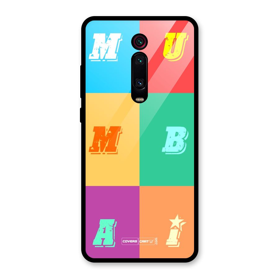 Mumbai Alphabets Glass Back Case for Redmi K20 Pro