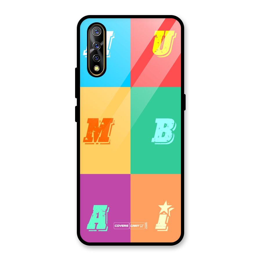 Mumbai Alphabets Glass Back Case for Vivo S1