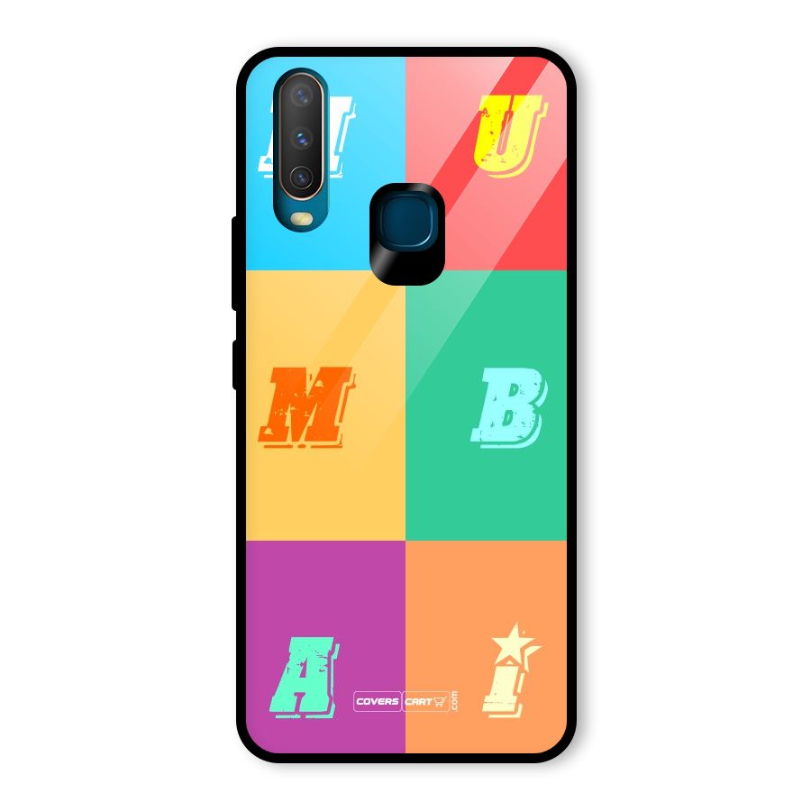 Mumbai Alphabets Glass Back Case for Vivo U10