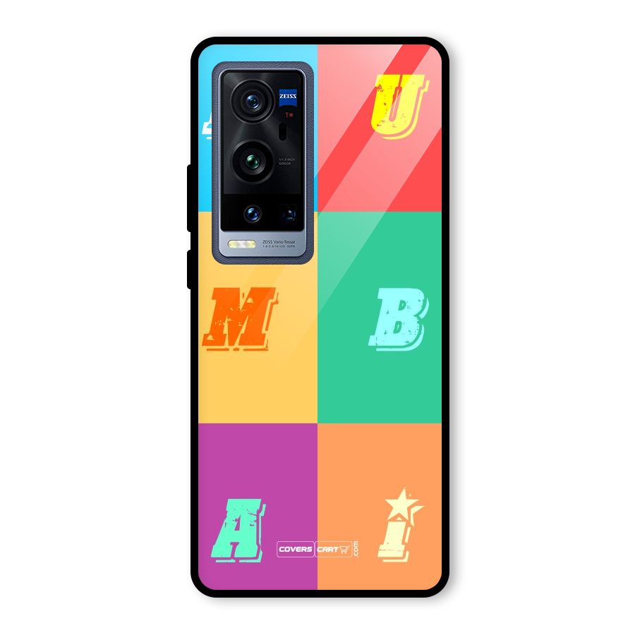 Mumbai Alphabets Glass Back Case for Vivo X60 Pro Plus