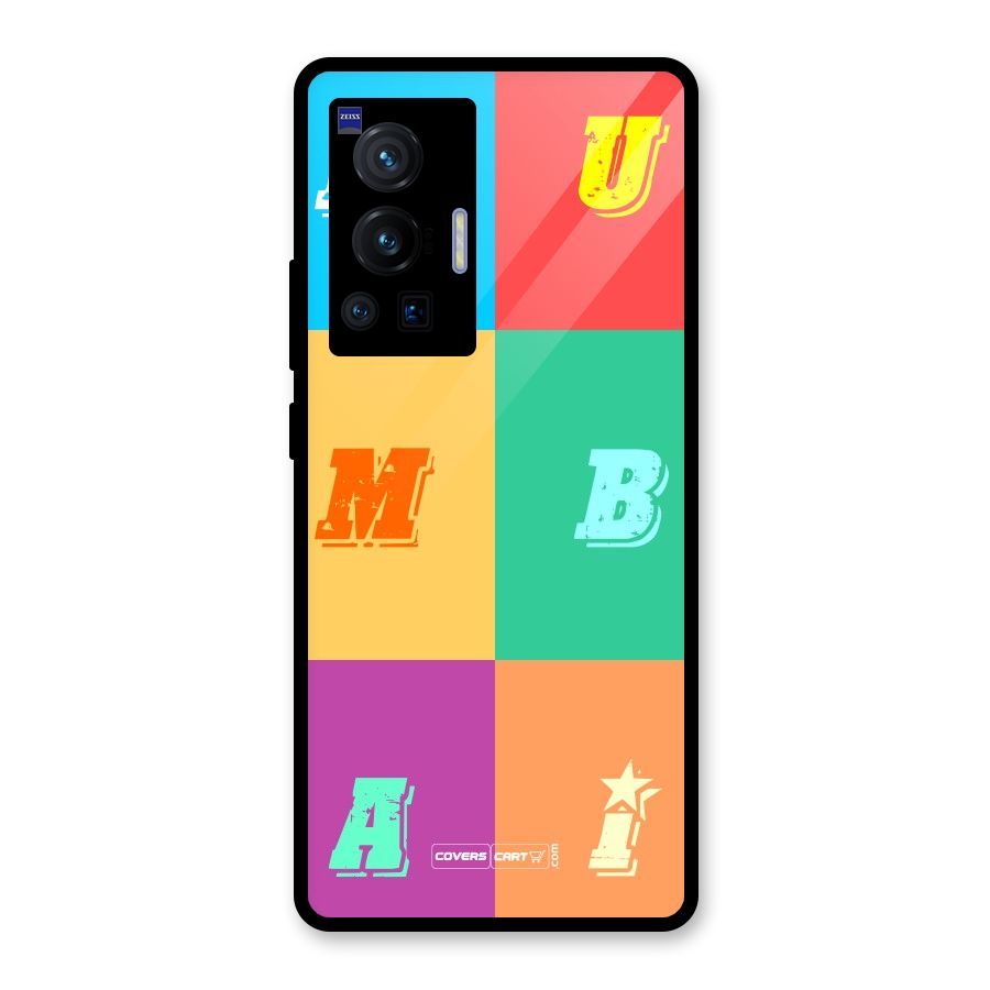 Mumbai Alphabets Glass Back Case for Vivo X70 Pro
