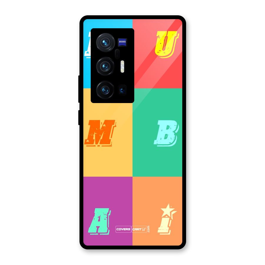Mumbai Alphabets Glass Back Case for Vivo X70 Pro Plus