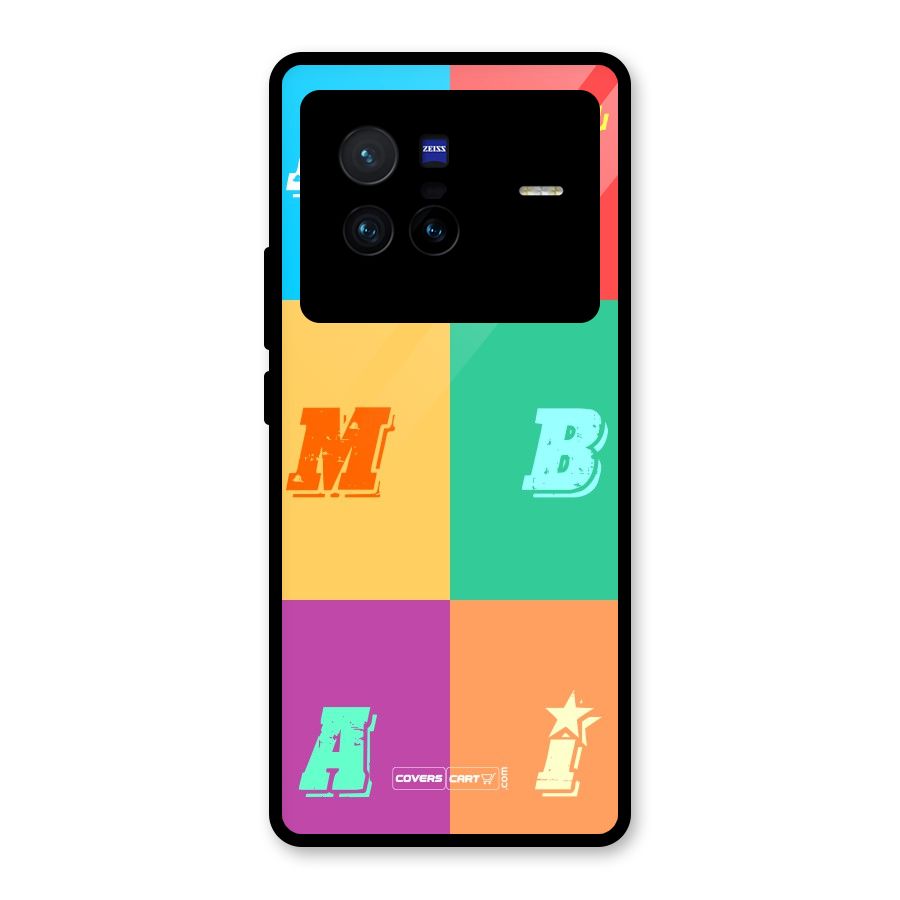 Mumbai Alphabets Glass Back Case for Vivo X80