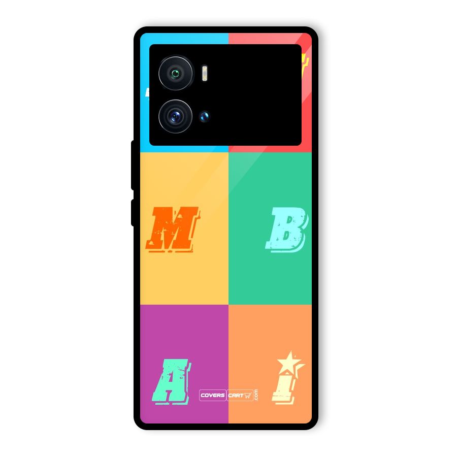 Mumbai Alphabets Glass Back Case for Vivo iQOO 9 Pro