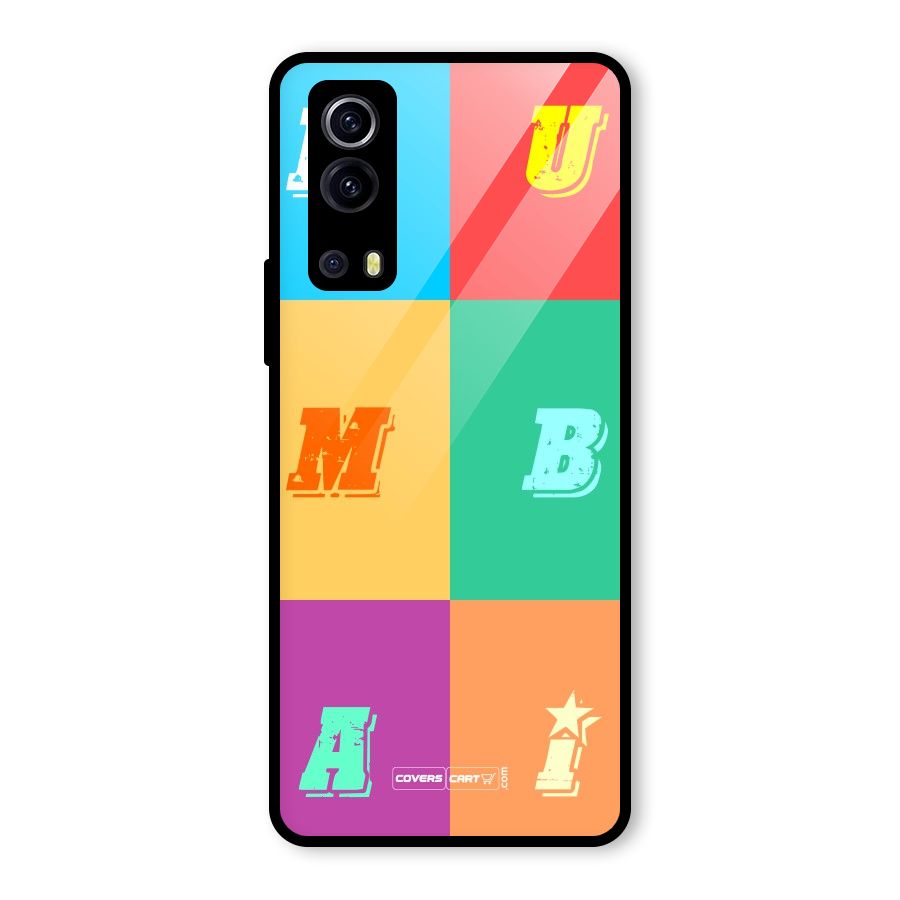 Mumbai Alphabets Glass Back Case for Vivo iQOO Z3