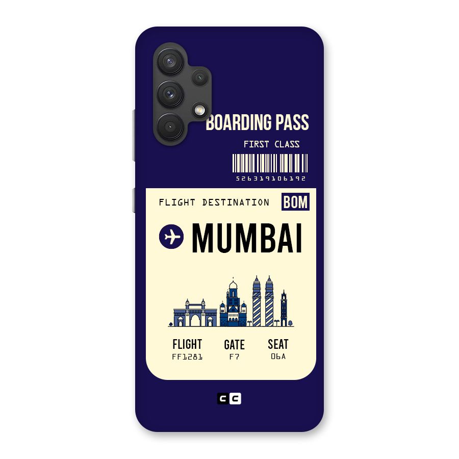 Mumbai Boarding Pass Back Case for Galaxy A32