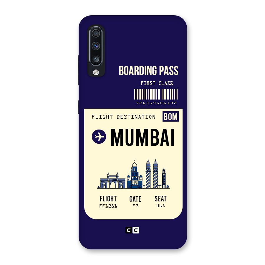 Mumbai Boarding Pass Back Case for Galaxy A70