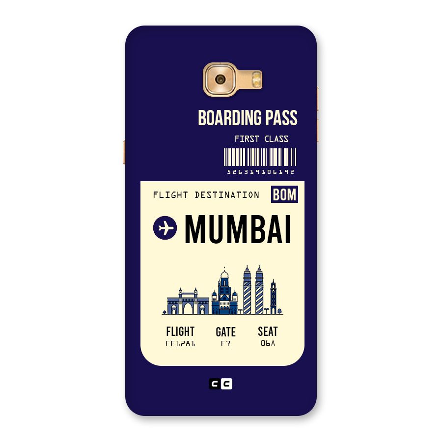 Mumbai Boarding Pass Back Case for Galaxy C9 Pro