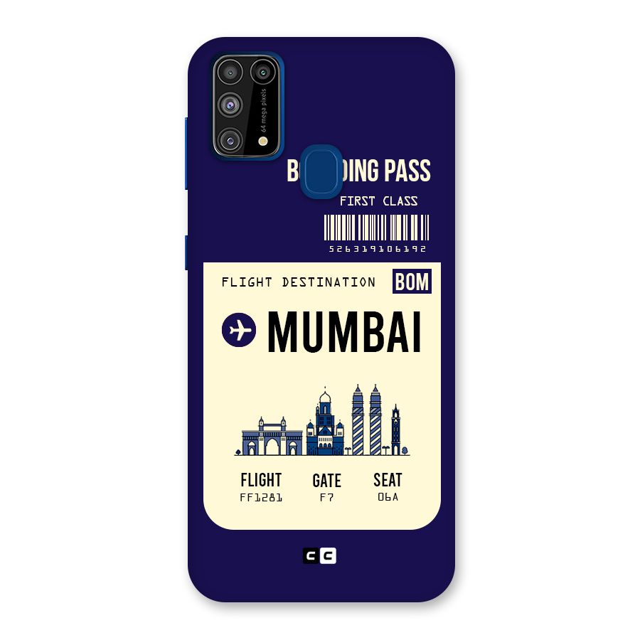 Mumbai Boarding Pass Back Case for Galaxy F41