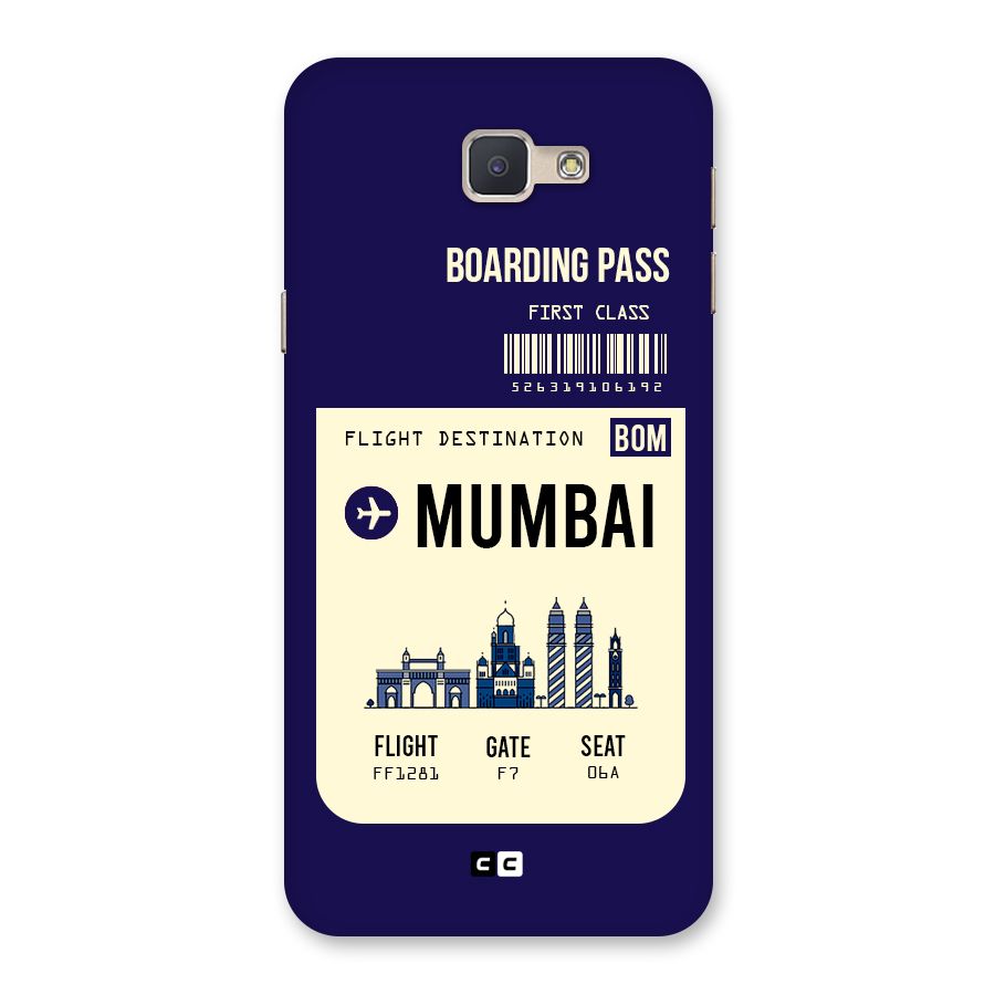 Mumbai Boarding Pass Back Case for Galaxy J5 Prime