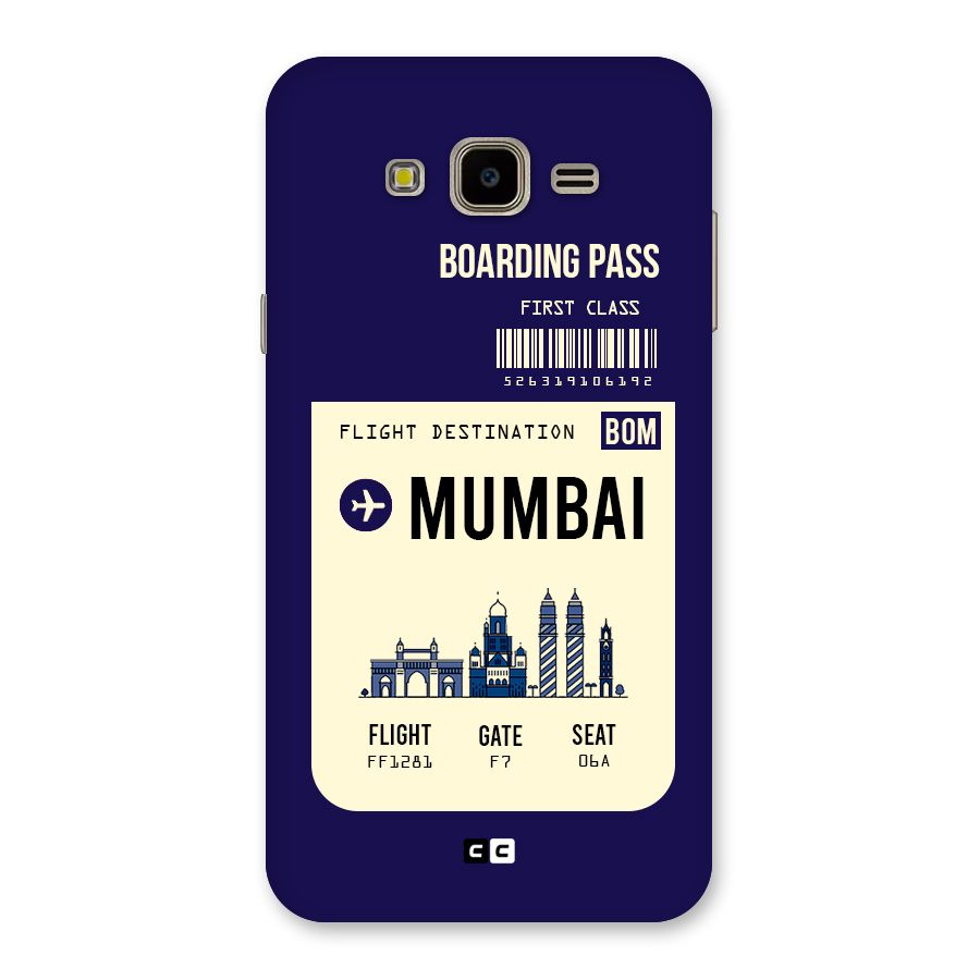 Mumbai Boarding Pass Back Case for Galaxy J7 Nxt