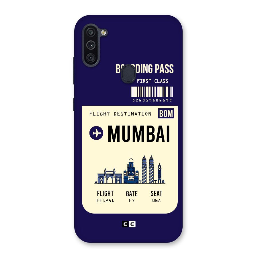 Mumbai Boarding Pass Back Case for Galaxy M11