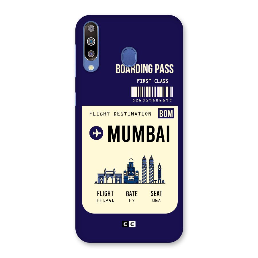 Mumbai Boarding Pass Back Case for Galaxy M30